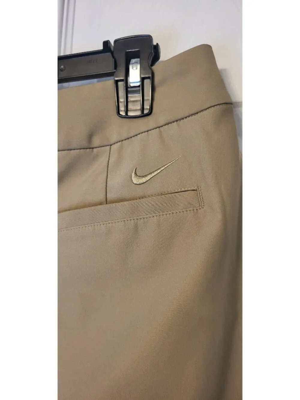 Nike Golf Dry Fit Tour Performance Tan Womens Golf Skort SZ 8 Pockets Side Zip